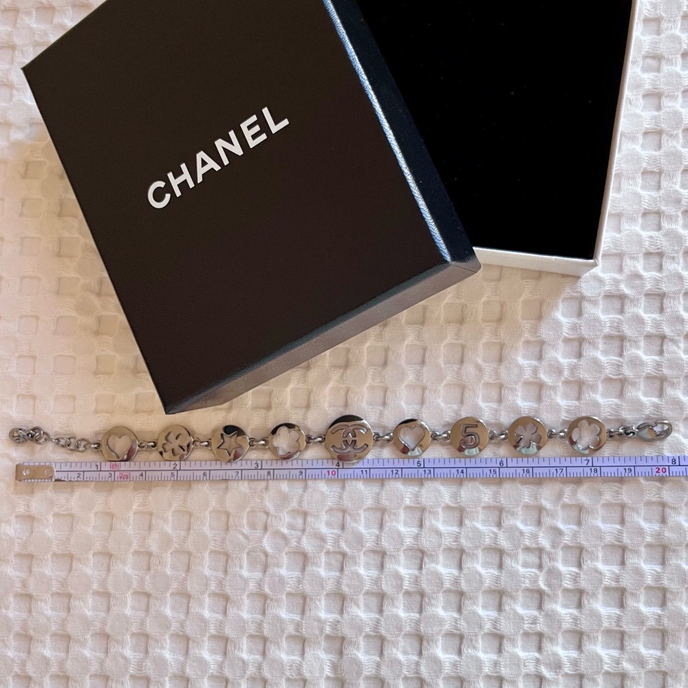 NEW CHANEL Charm Bracelet - Gunmetal - Picture 2 of 3